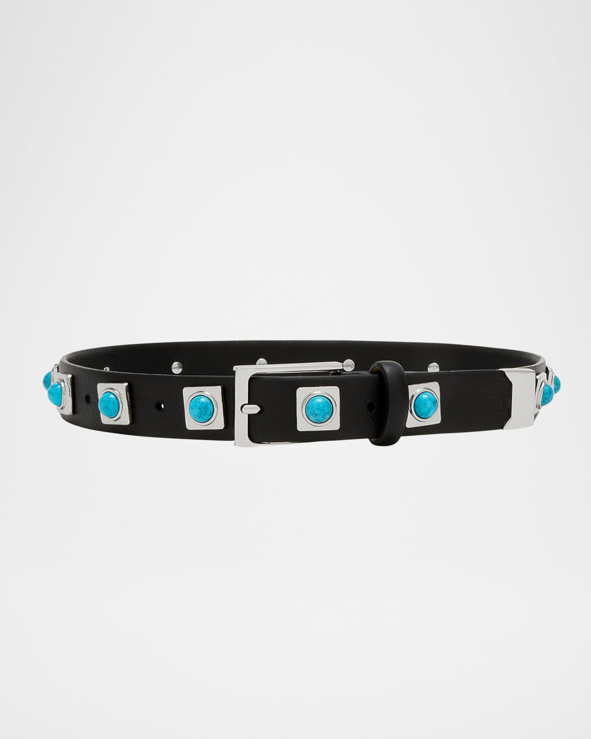 Aureum Collective No. 2 Onyx Studded Leather Belt