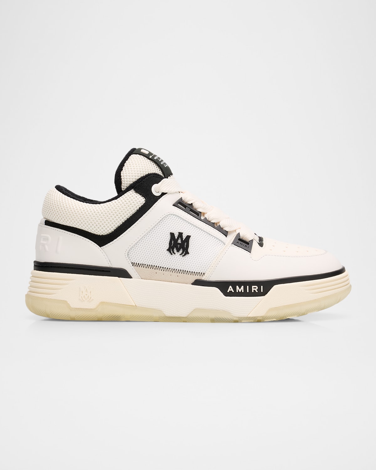 Amiri Men's Ma-1 Leather & Mesh Low-top Sneakers In White