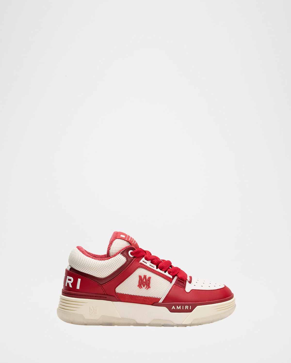 Amiri Ma-1 Platform Sneaker In White Black