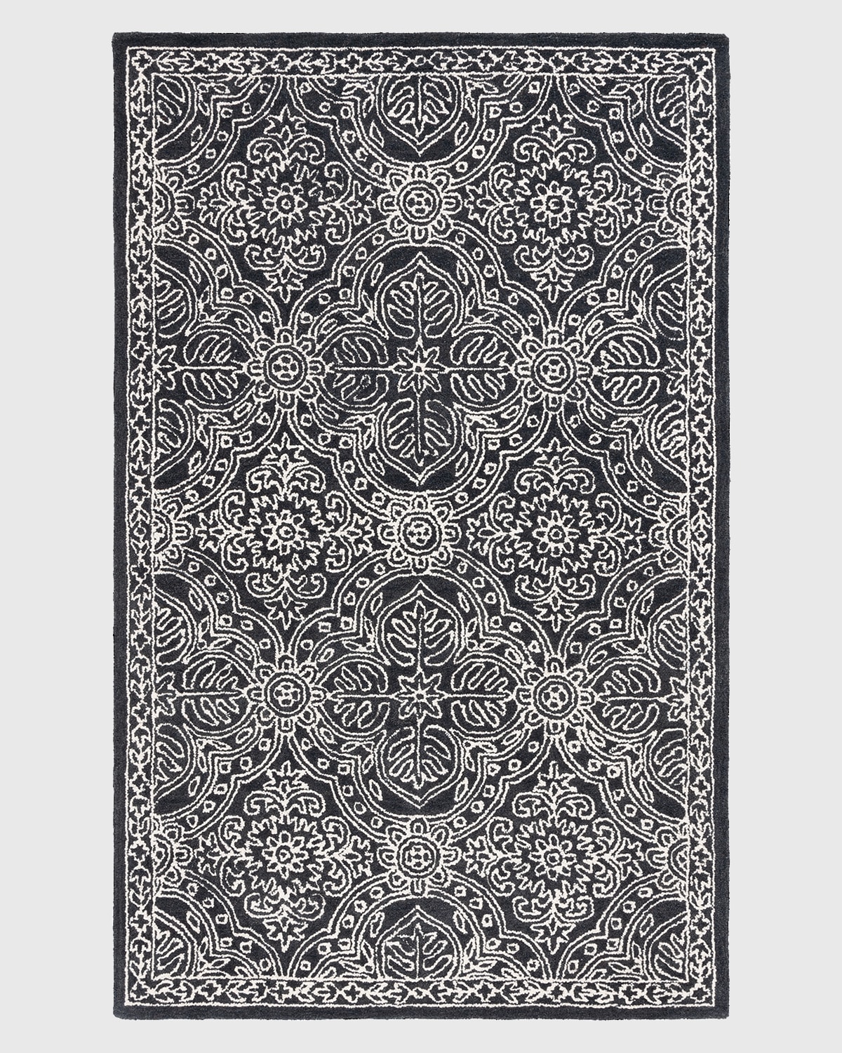Ralph Lauren Etienne Hand-tufted Rug, 4' X 6' In Black