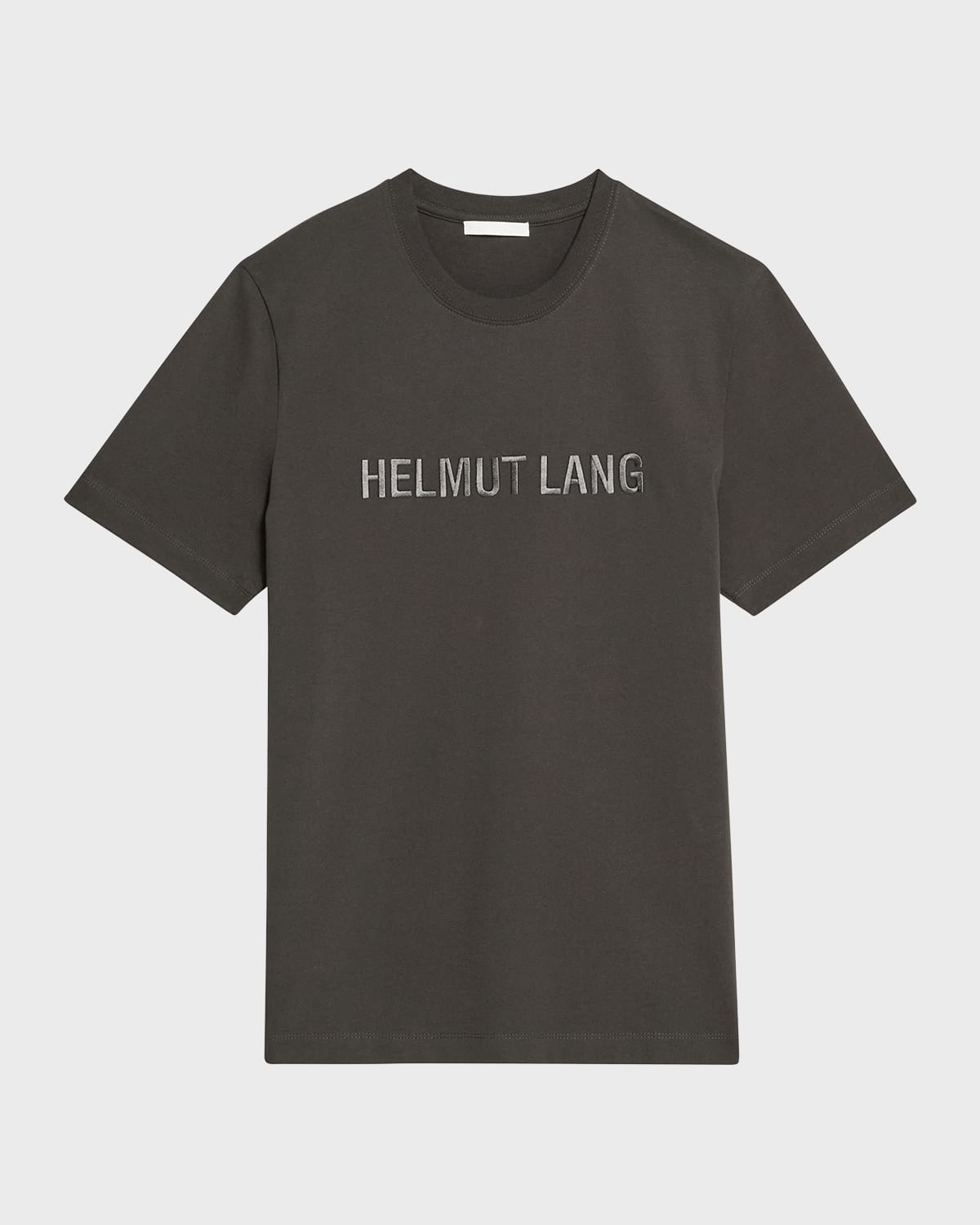 Shop Helmut Lang Men's Logo Oversized Short-sleeve T-shirt In Graphite