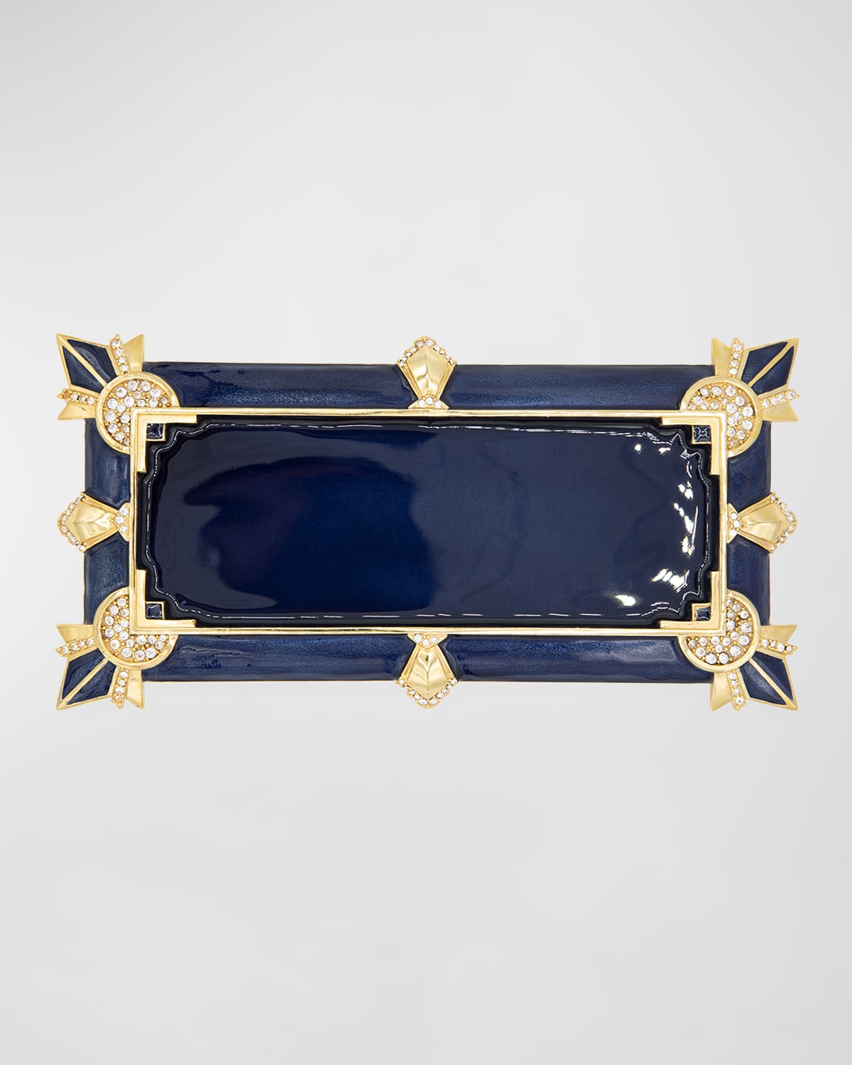 Jay Strongwater Art Deco Tray, Blue