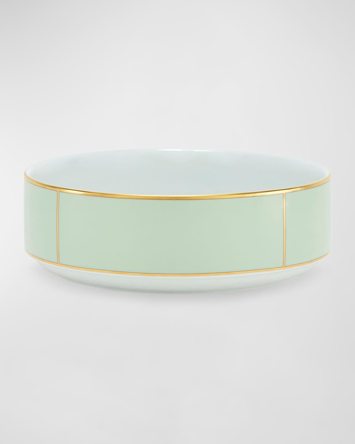 Ginori 1735 Porcelain Colonna Diva Verde Salad Bowl In Diva Verde