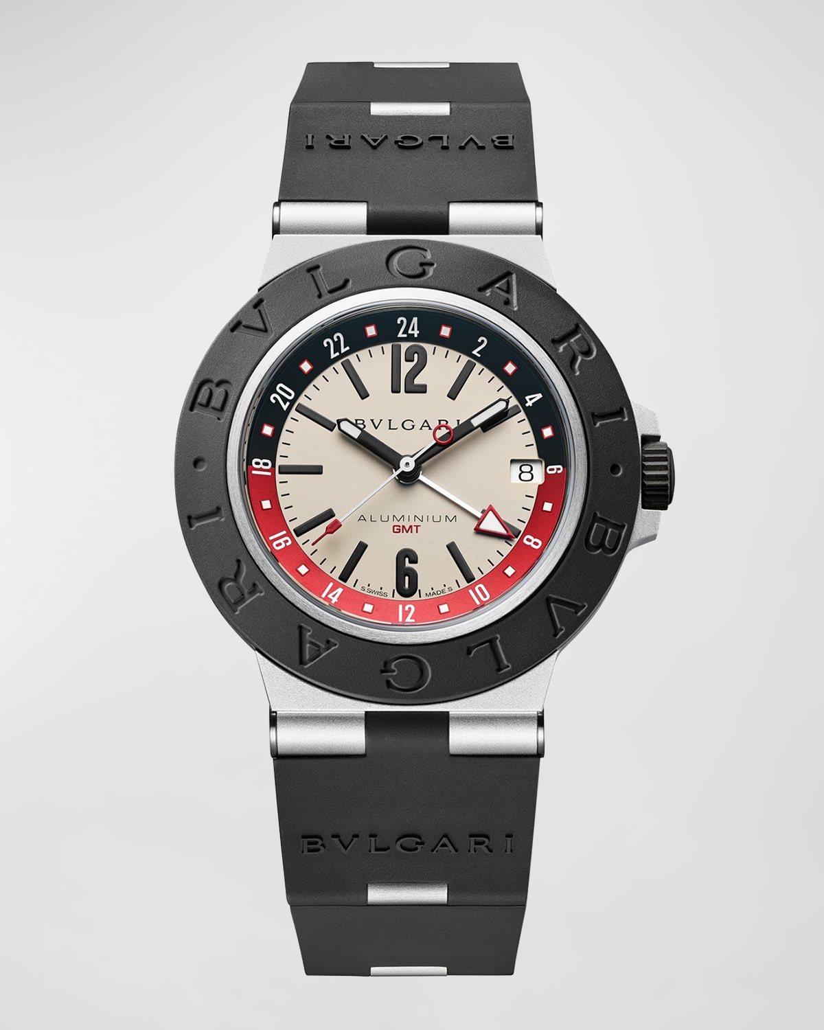 Shop Bvlgari Men's 40mm   Black And White Gmt Watch