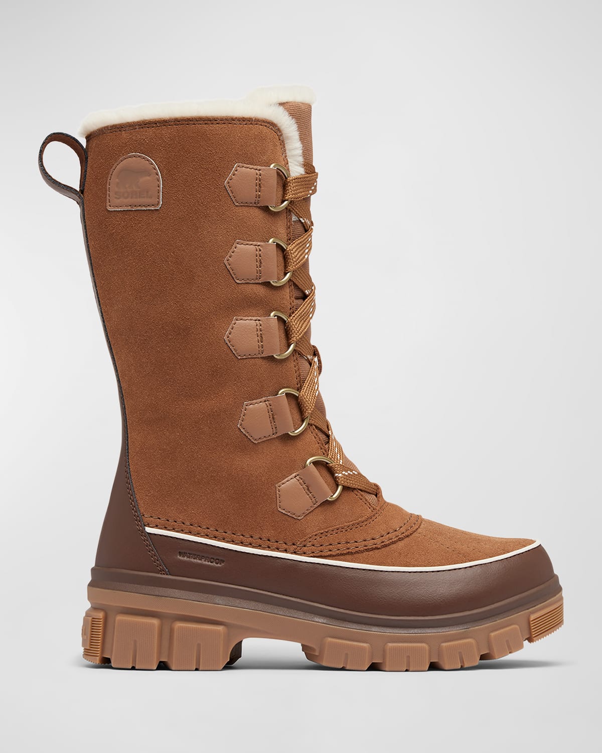 Sorel Tivoli Suede Resort Winter Tall Boots In Velvet Tan-tobacco
