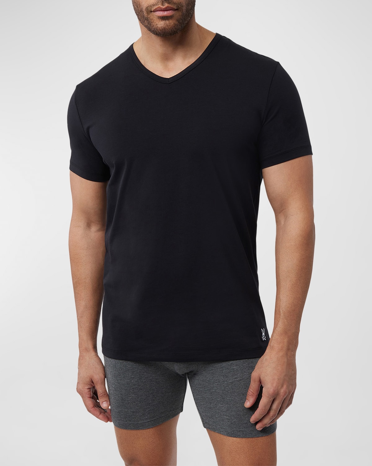 Shop Psycho Bunny Men's 2-pack V-neck T-shirts In Black