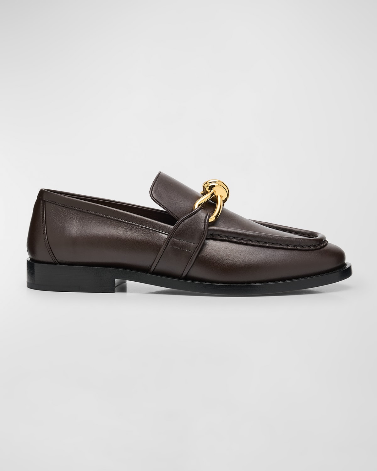 Astaire Metallic Knot Leather Loafers