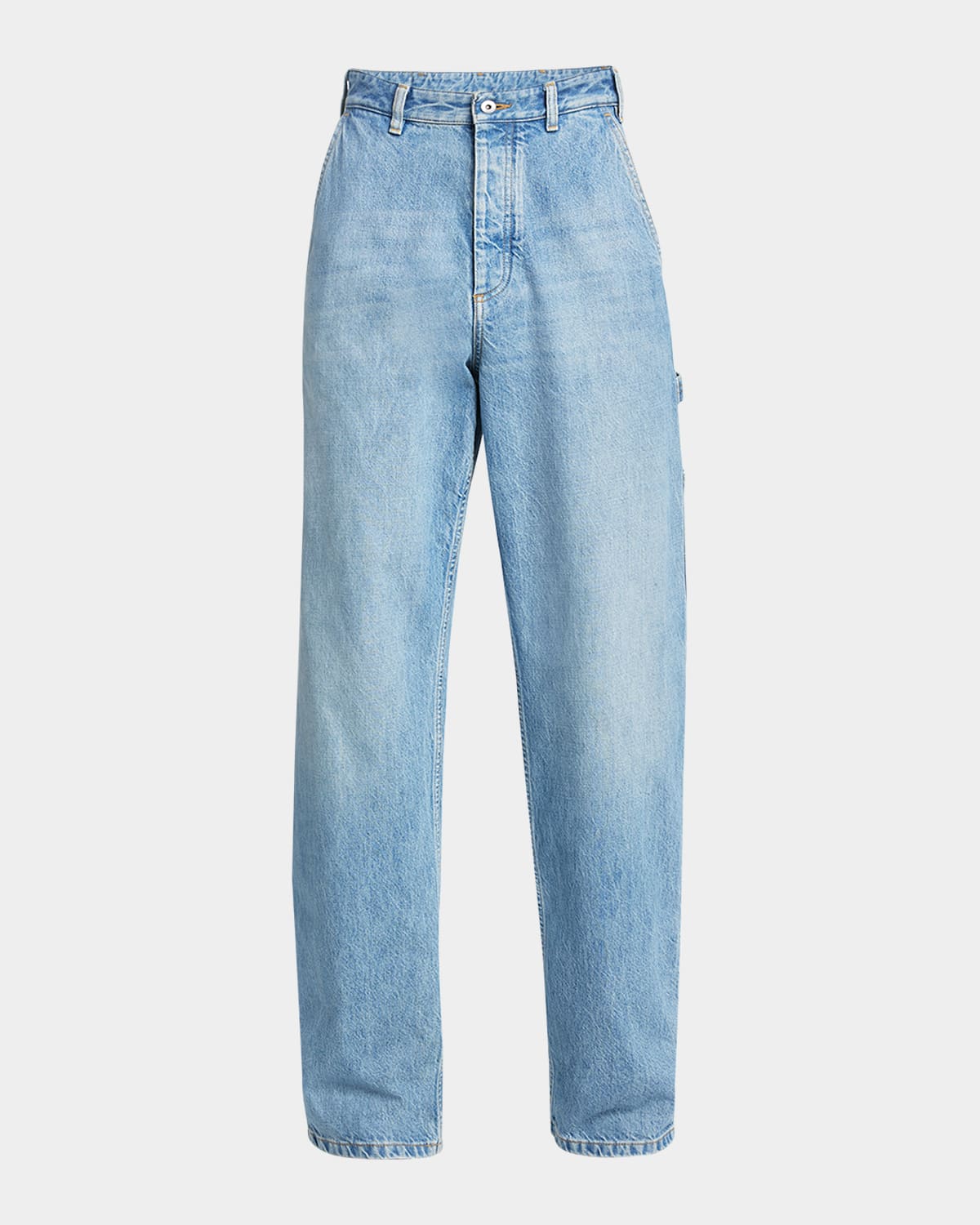 Bottega Veneta Men's New Eco Wash Denim Carpenter Pants In Blue