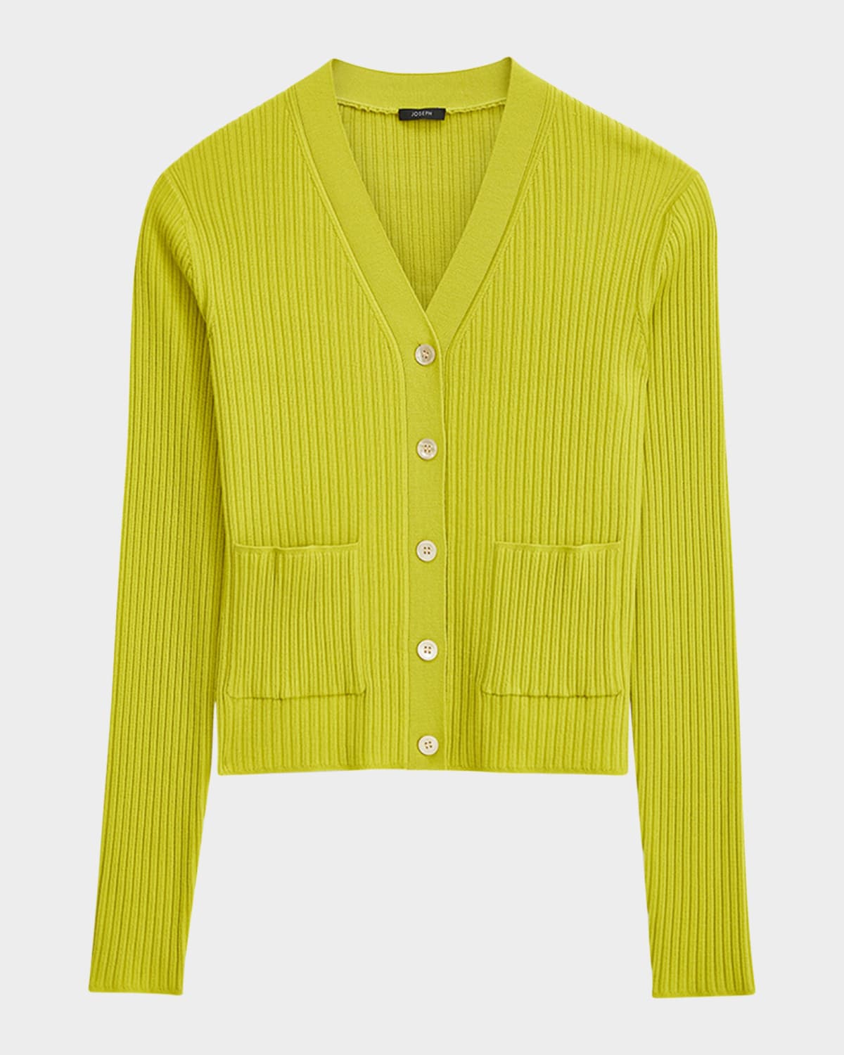 Ribbed Merino Wool Cardigan