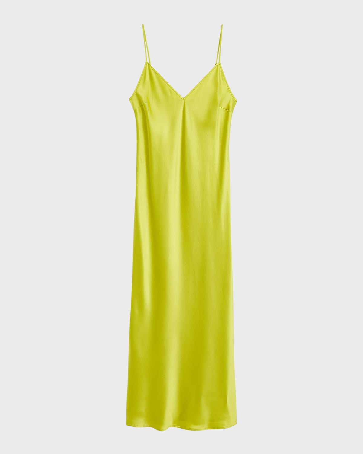 Joseph Silk Satin Clea Dress In Ginkgo