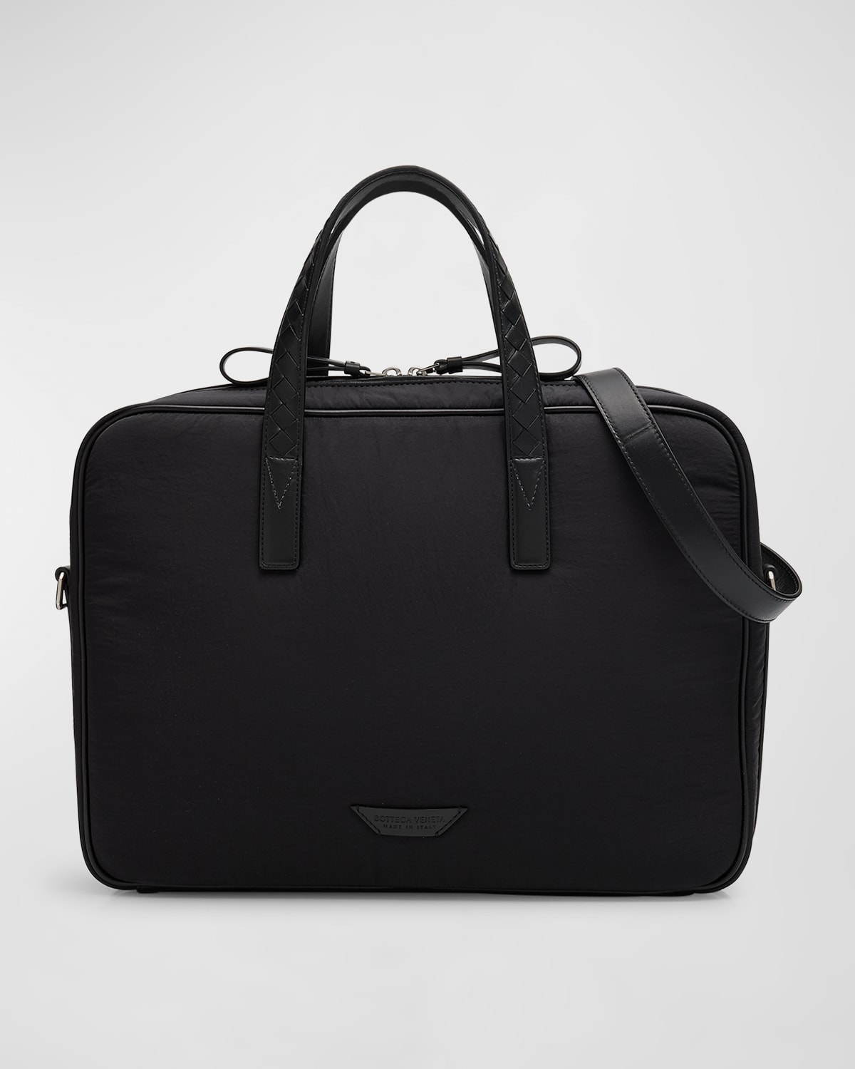 Bottega Veneta Men's Crossroad Padded Nylon Briefcase