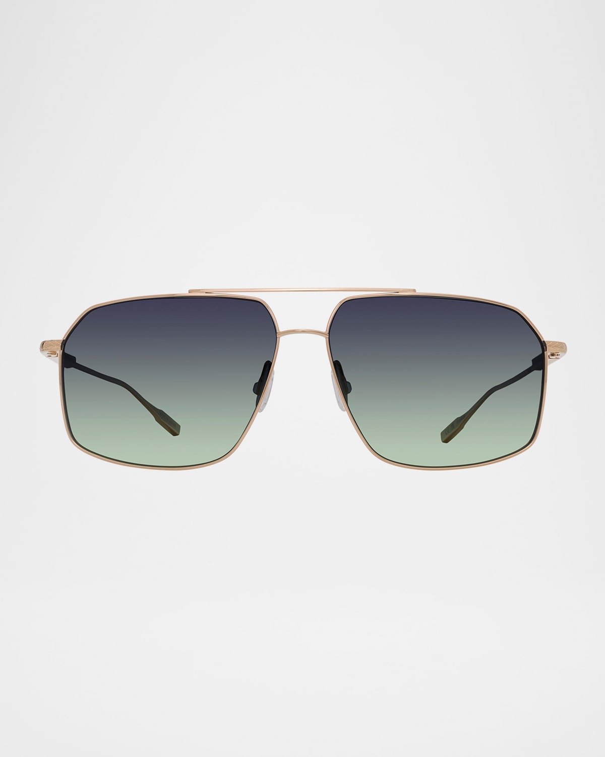 BARTON PERREIRA MEN'S RENZO POLARIZED TITANIUM RECTANGLE SUNGLASSES 