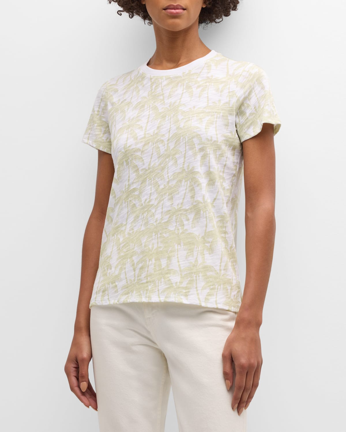 Schoolboy Palm-Print Short-Sleeve Crewneck T-Shirt