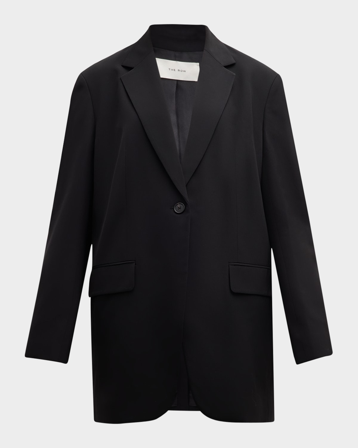 The Row Single-breasted Suit Jacket In Black
