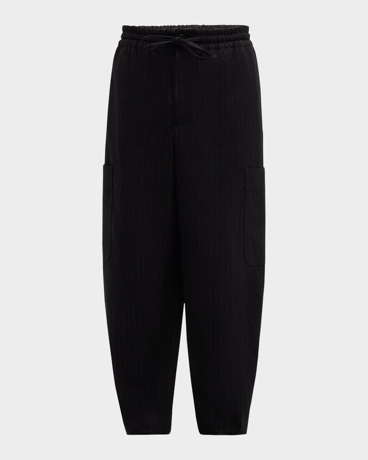 Kenzo Men's Striped Cargo Jogger Pants In Black