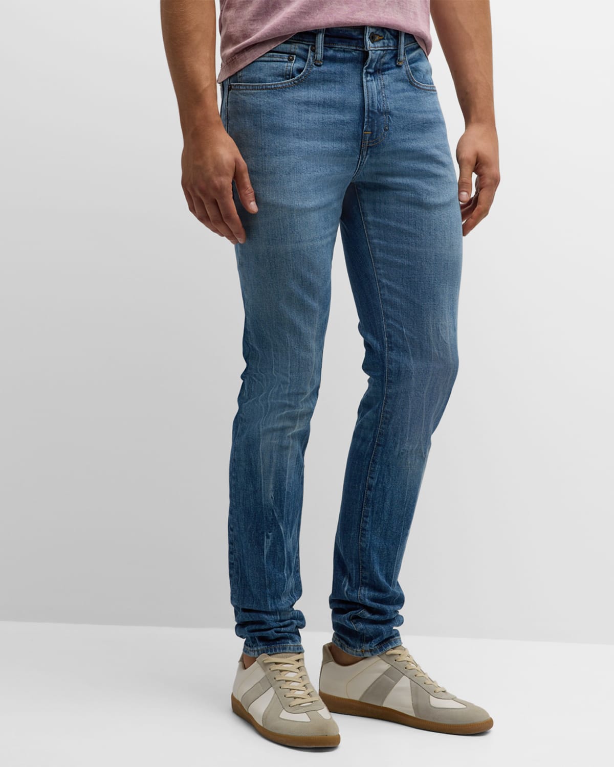 Shop Prps Men's Solutions Windsor Skinny Denim Jeans In Light Indigo