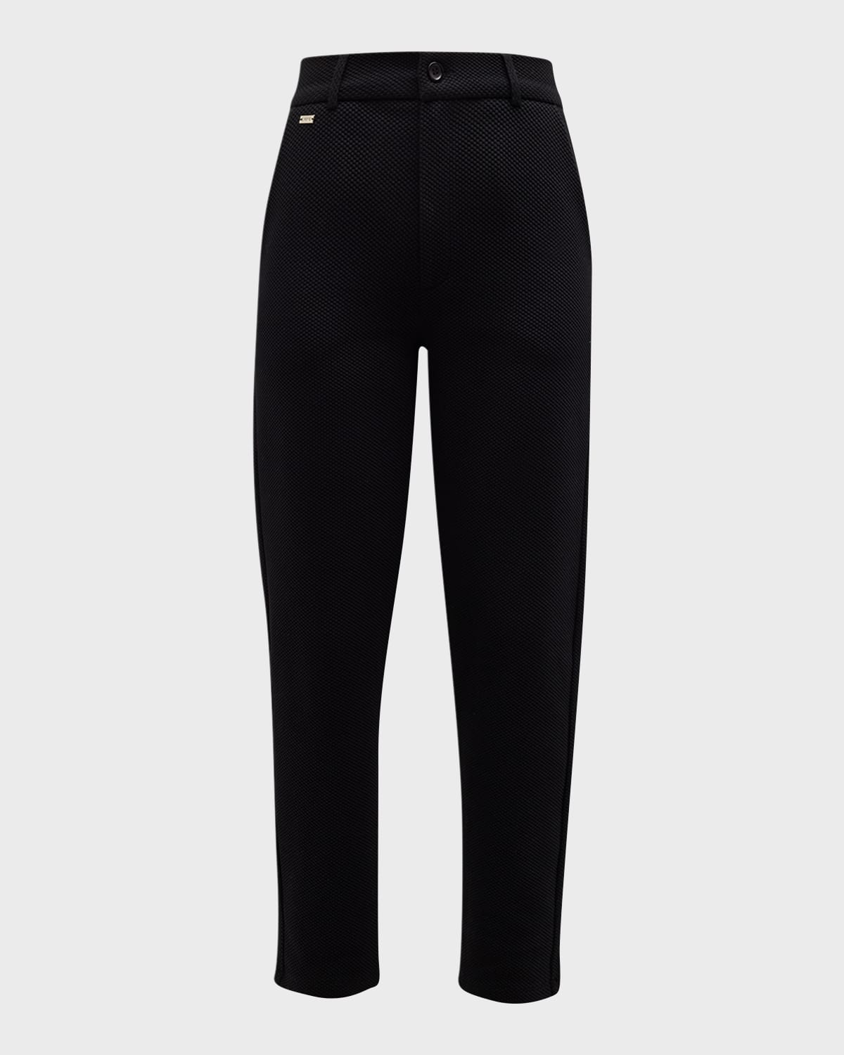 Shop Lune Active Moon Knit Trousers In Black