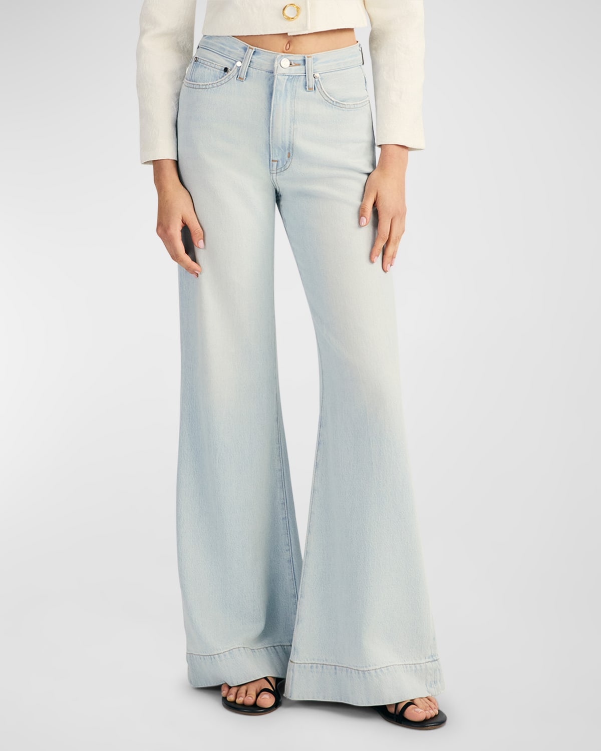 Coralie Wide-Leg Denim Jeans