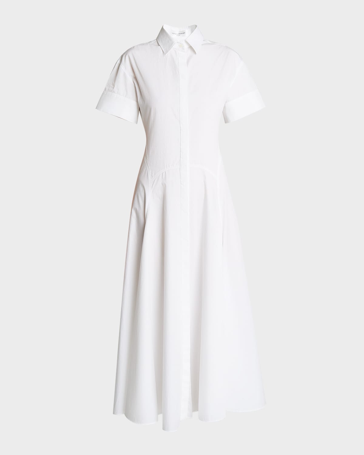 Panelled Button-Front Shirtdress