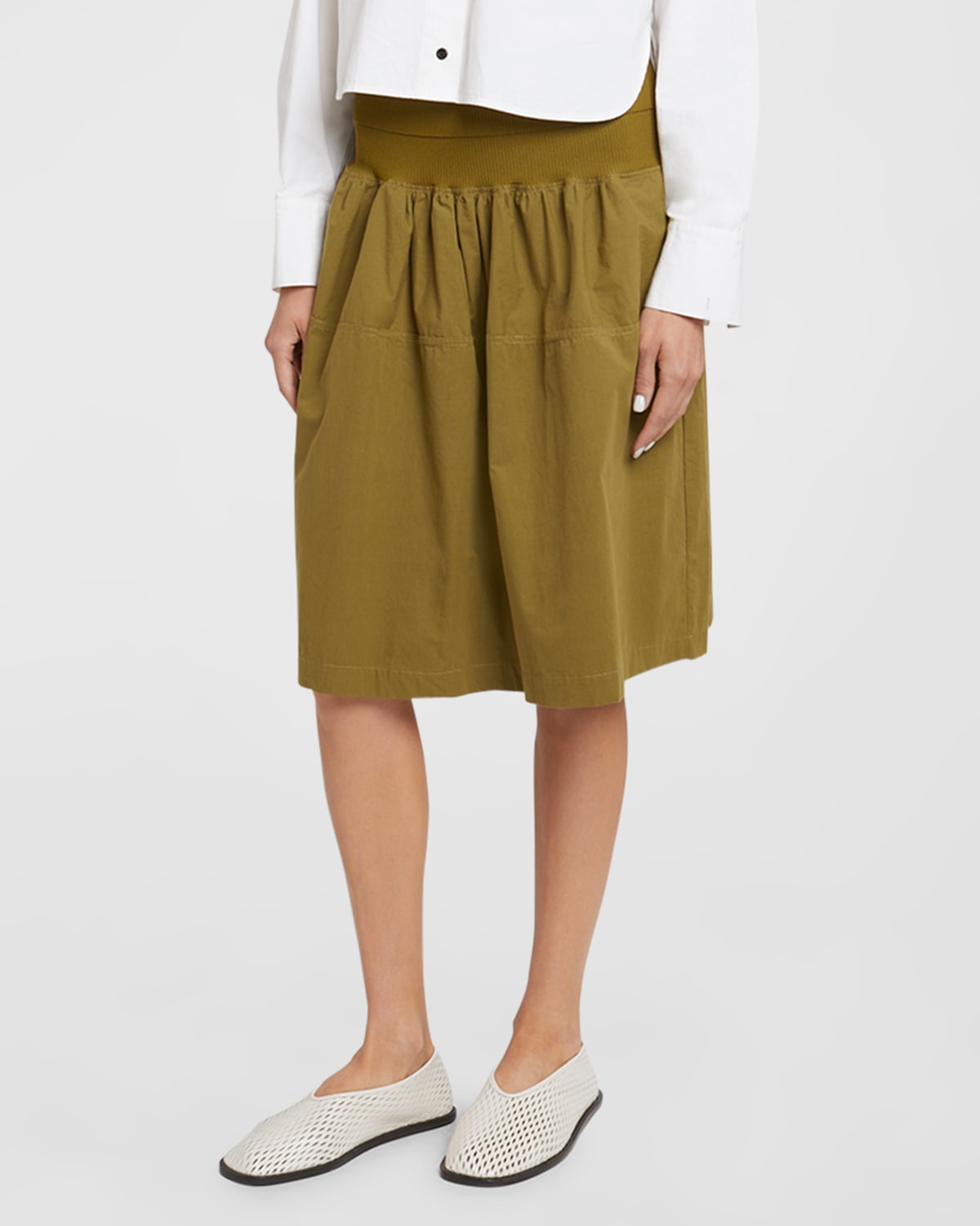 Shop Proenza Schouler White Label Olive Pull-on Skirt