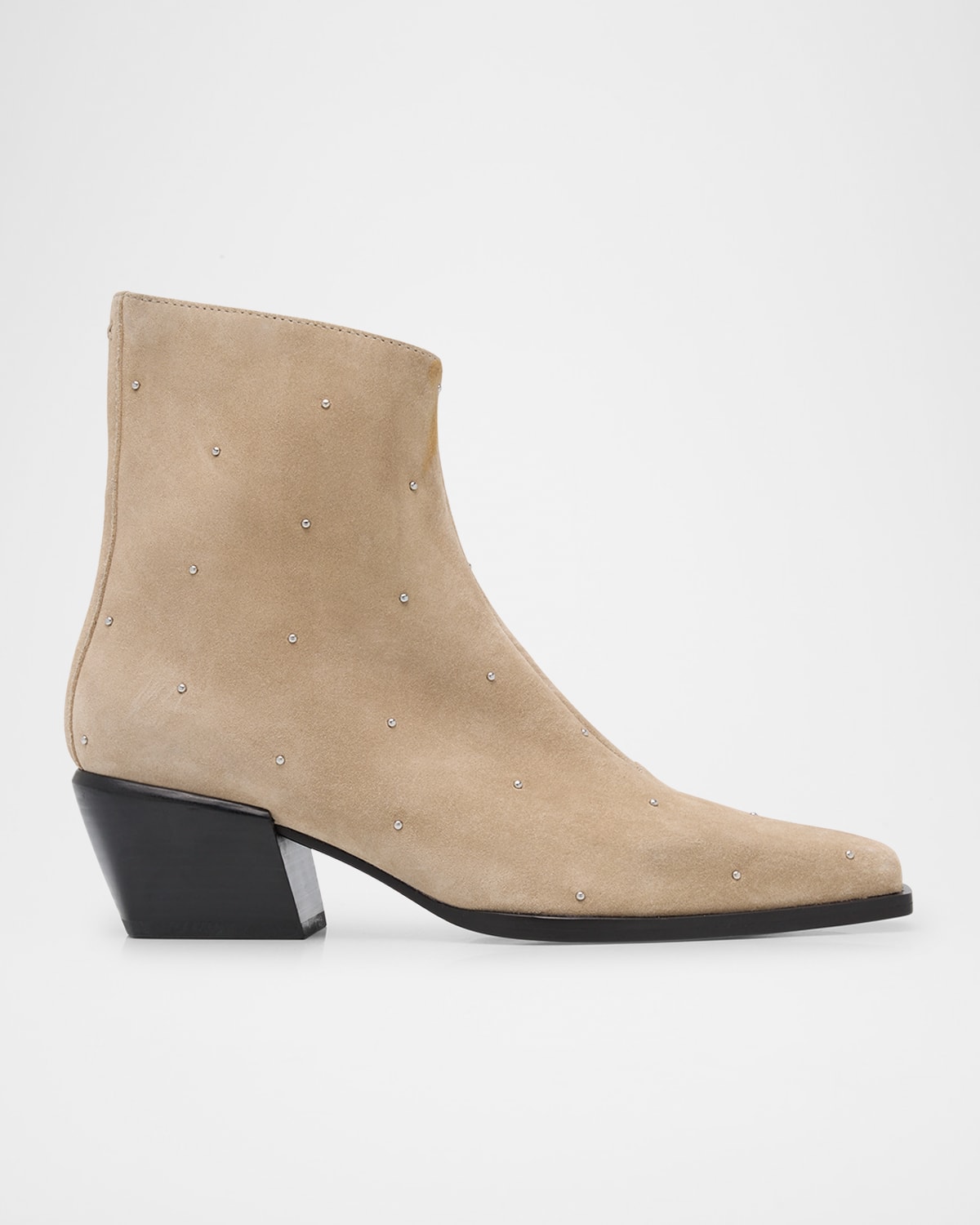 Joni Studded Suede Ankle Boots