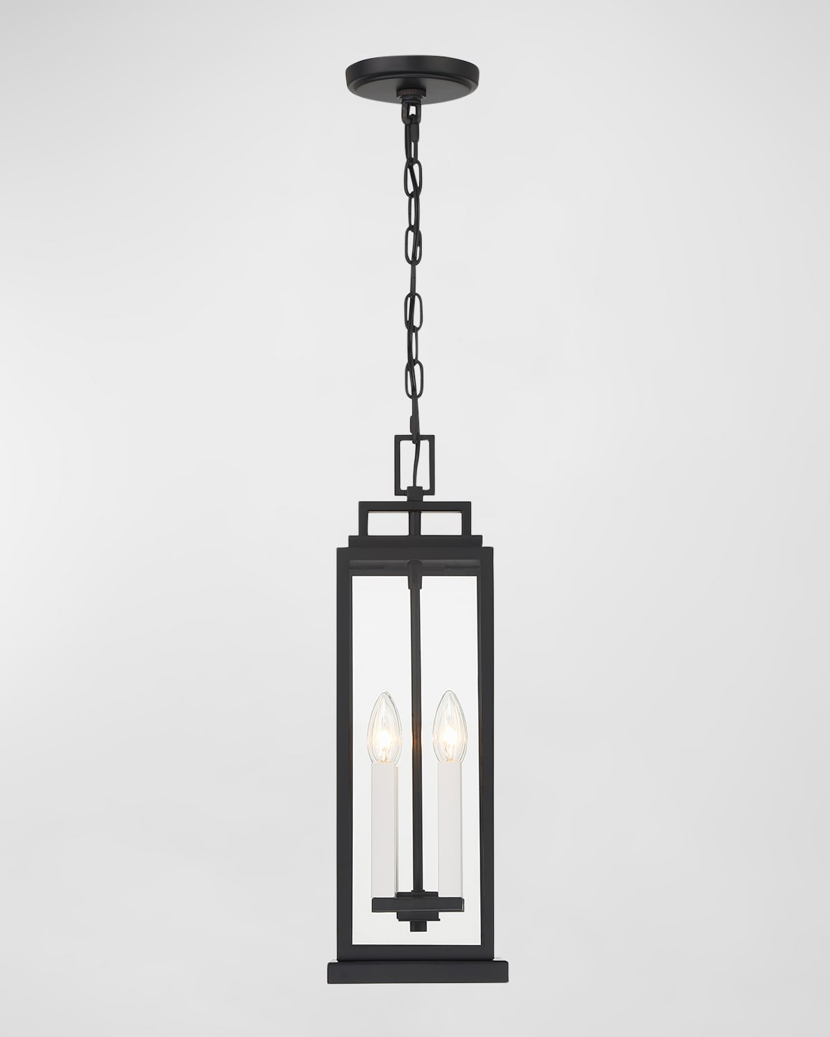 Shop Crystorama Aspen 4-light Outdoor Pendant Light In Matte Black