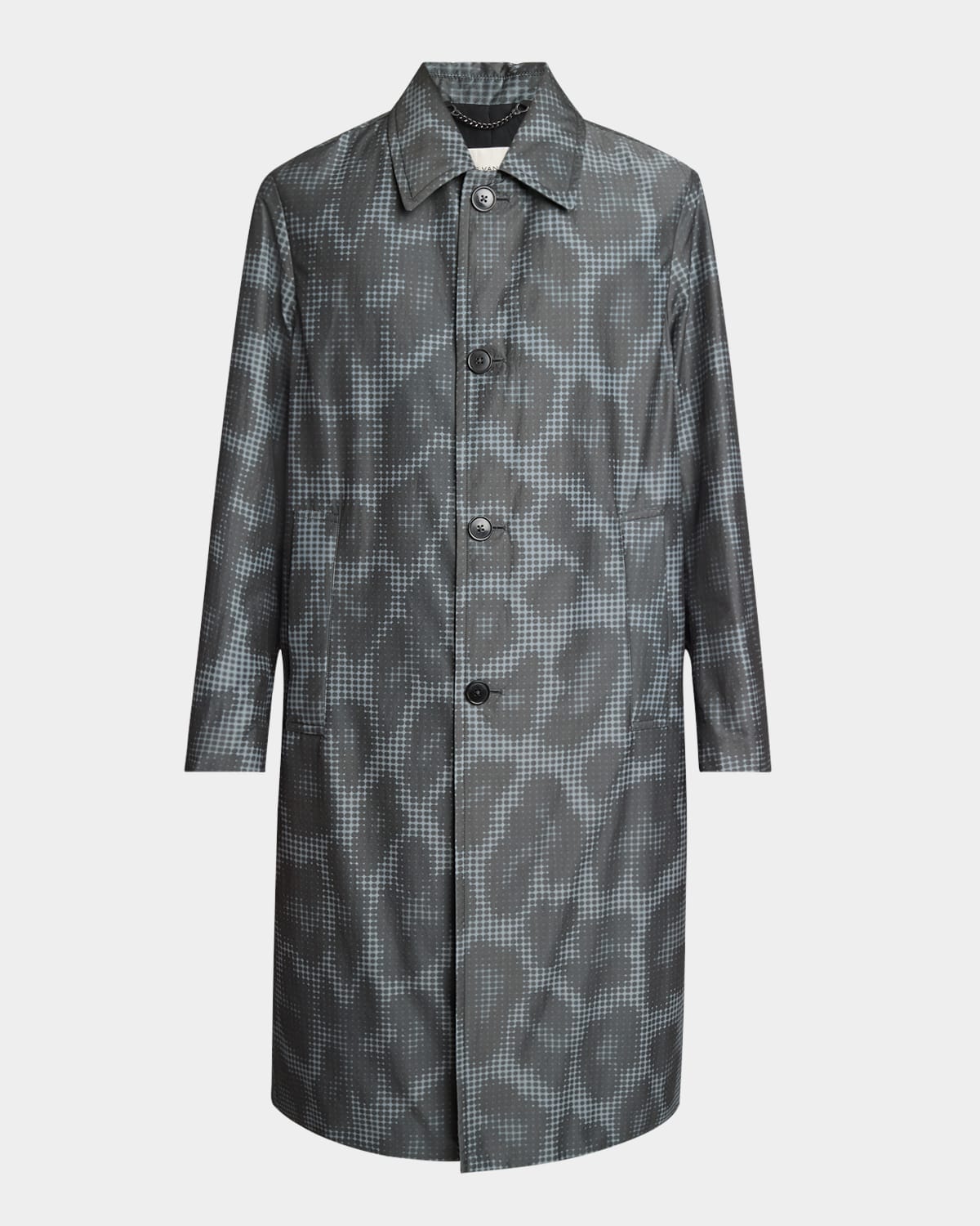 DRIES VAN NOTEN MEN'S RANKLE LEOPARD OVERCOAT 