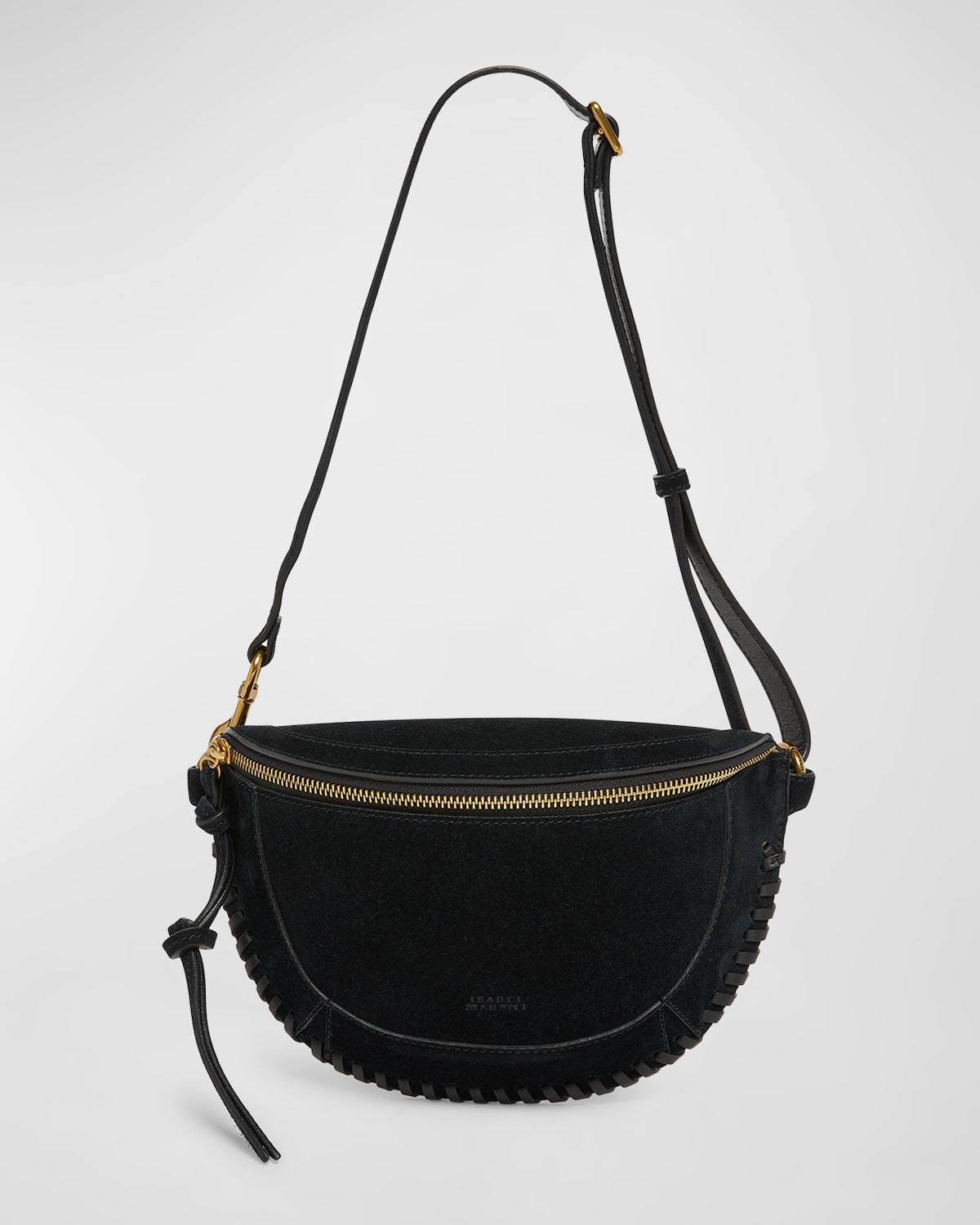 ISABEL MARANT SKANO BRAIDED SUEDE BELT BAG