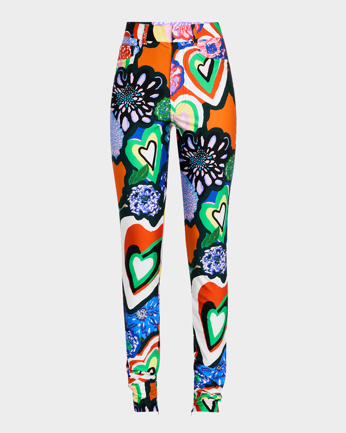 Heart print leggings top