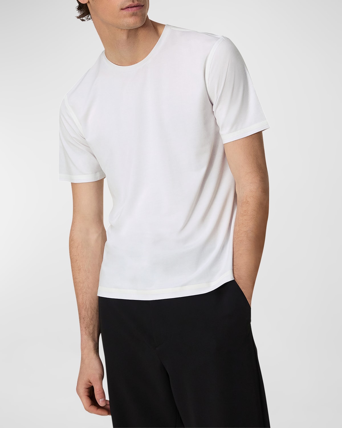 Rag & Bone Men's Tech Jersey Short-sleeve T-shirt In White