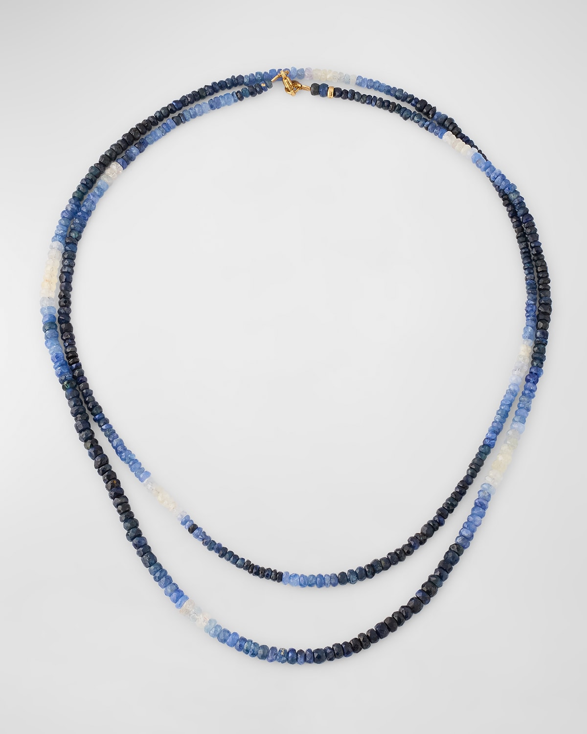 Ombre Blue Sapphire Double-Strand Necklace