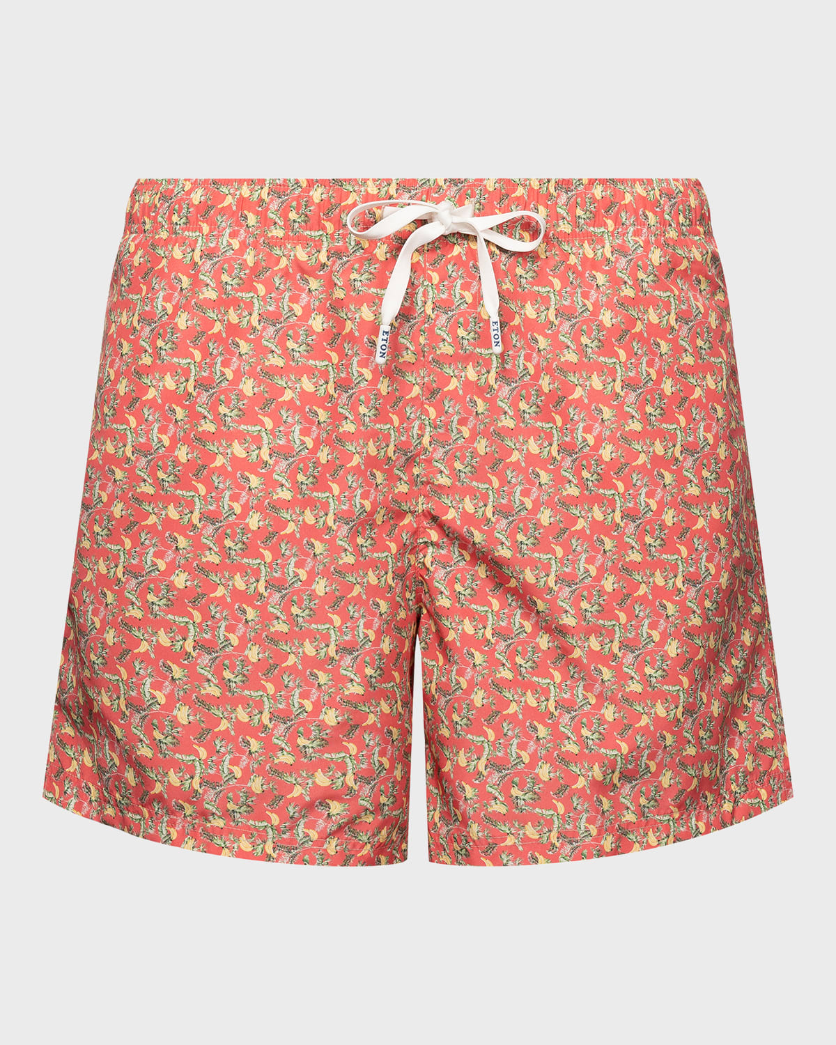 Shop Eton Men's Banana-print Swim Trunks In Red