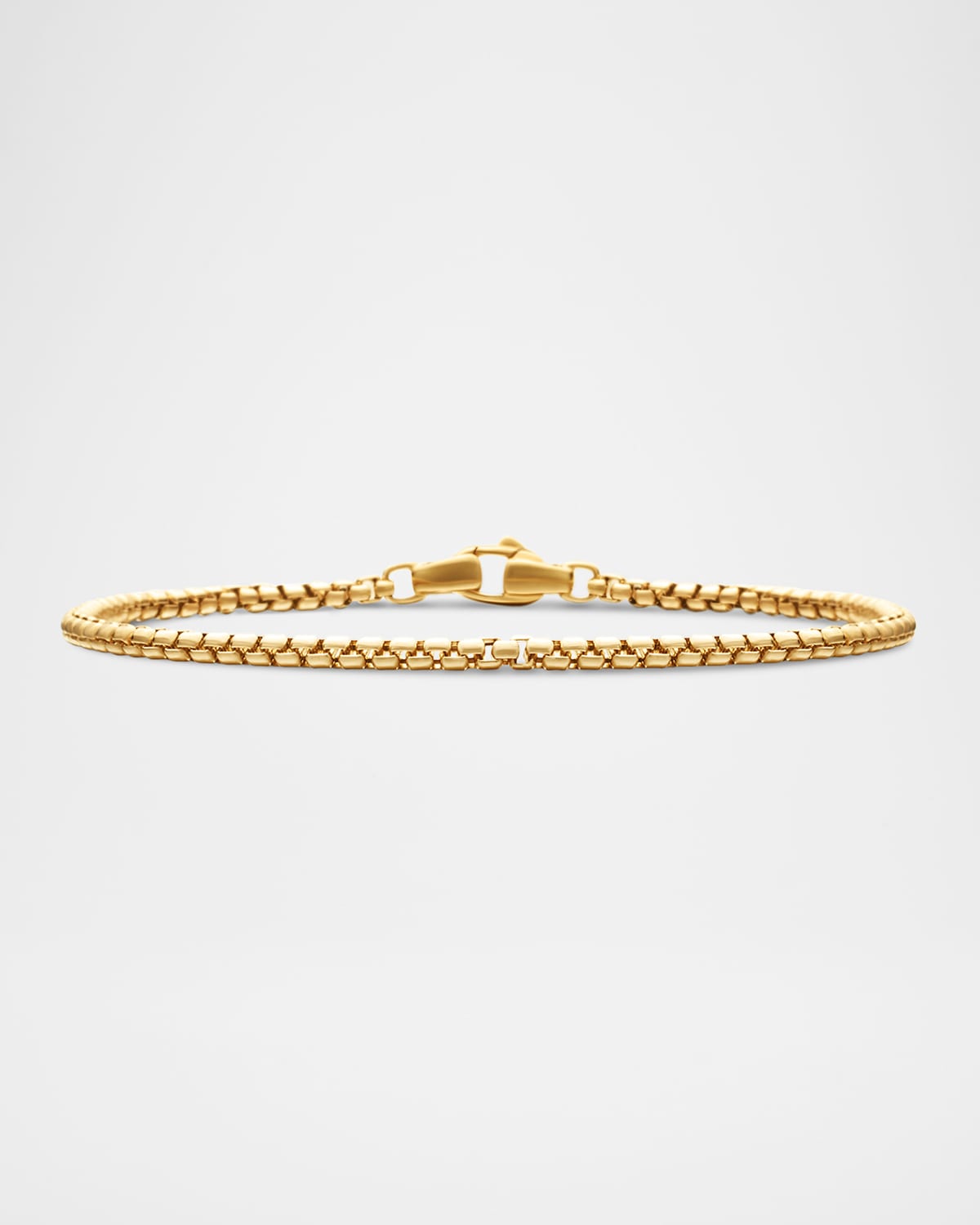 David Yurman Men's Box Chain Bracelet in 18K Gold, 2.7mm