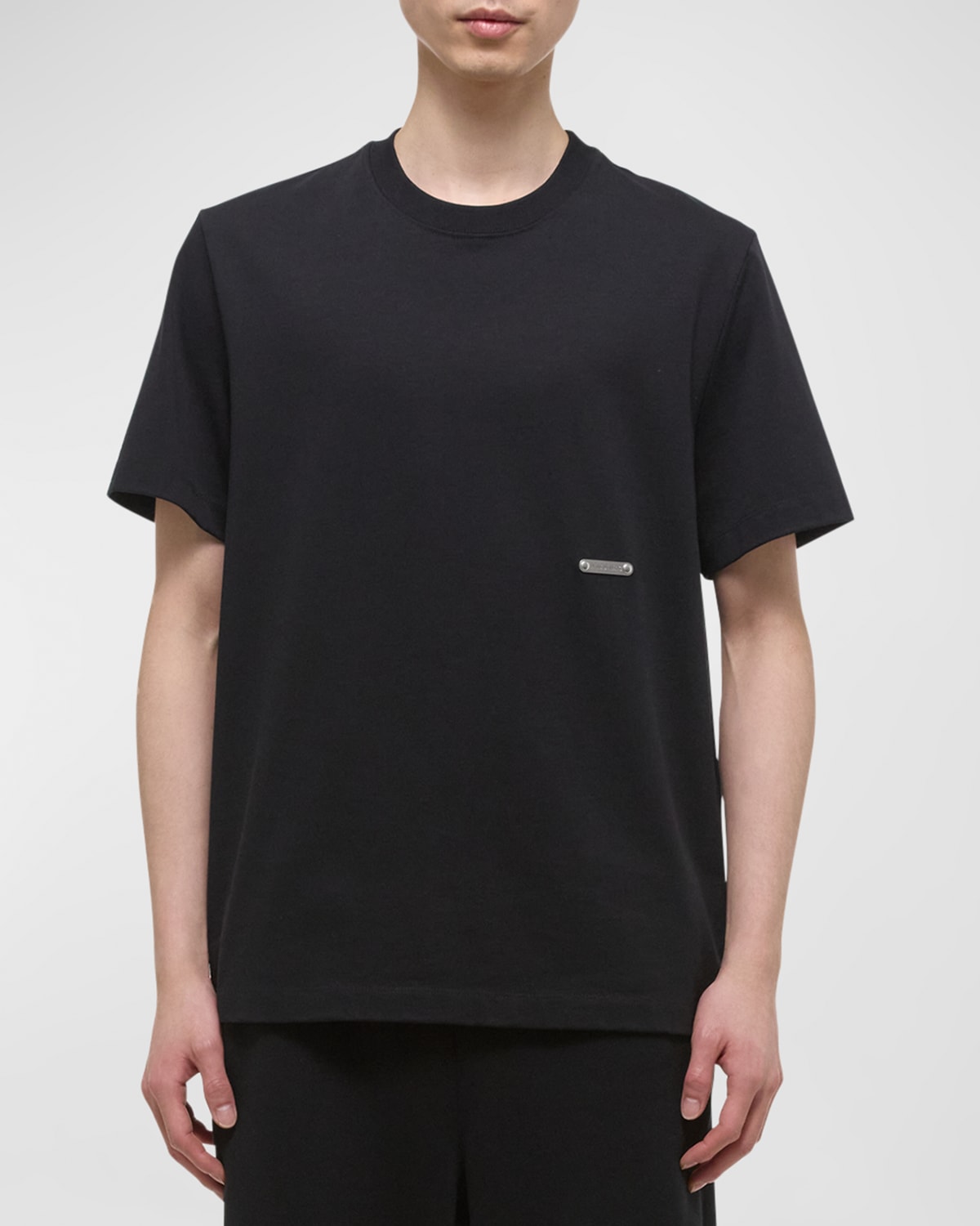 Shop Helmut Lang Men's Metal Tag T-shirt In Black