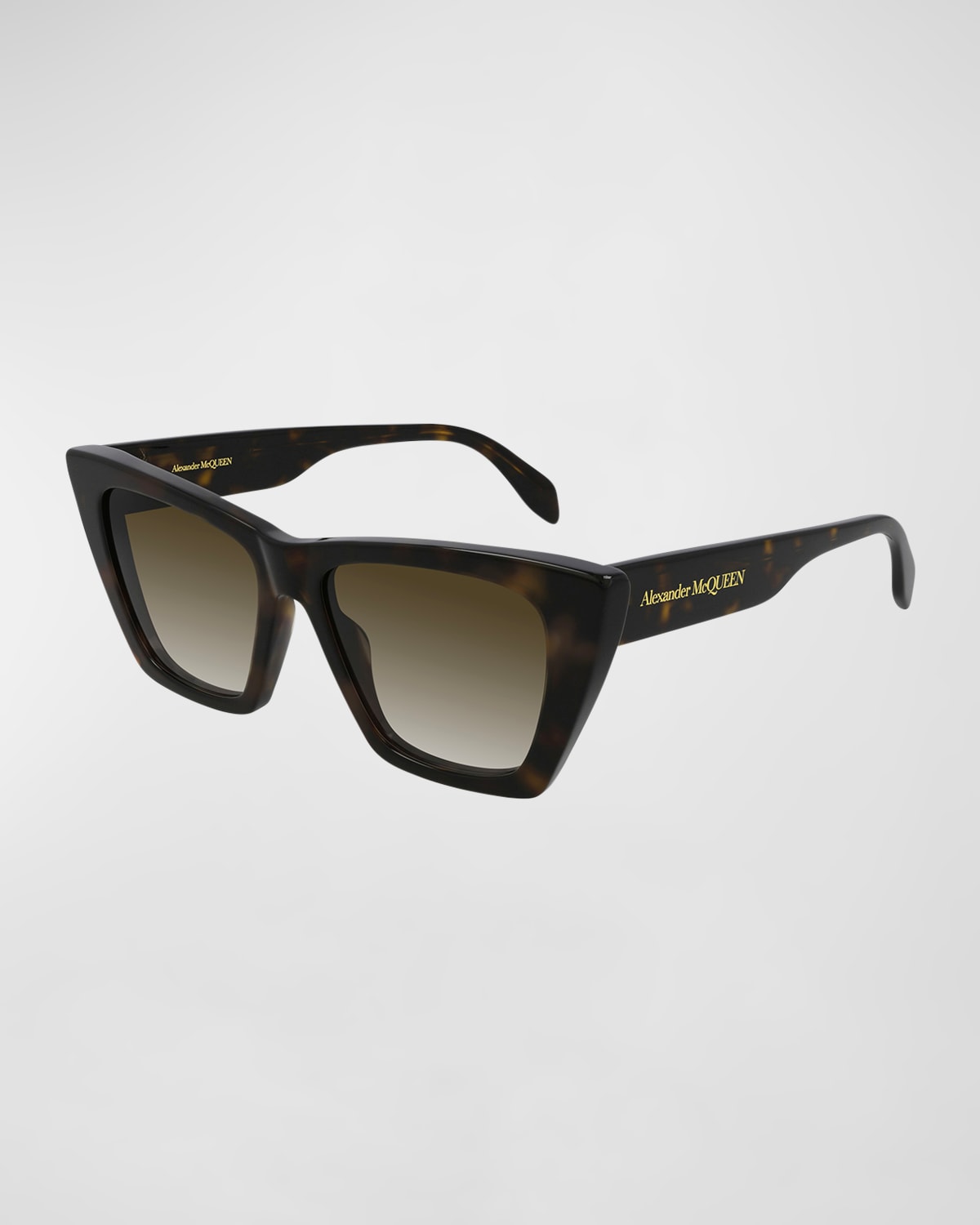 Alexander Mcqueen 54mm Gradient Cat Eye Sunglasses In Avana