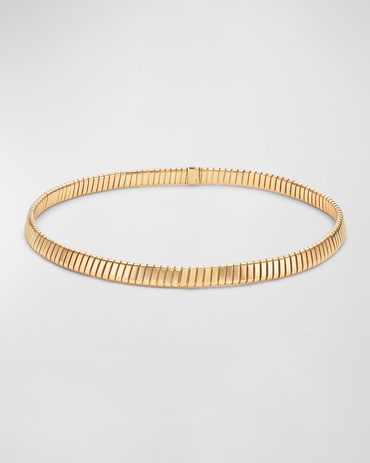 18K Yellow Gold Tubogas Choker Necklace