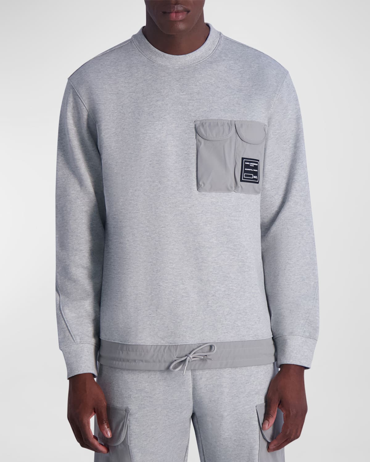 Men's Sweatshirt with Patch Pockets