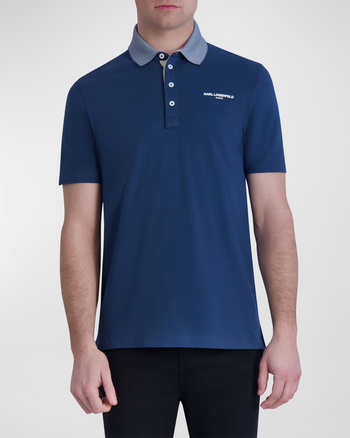Men's 4-Button Logo Polo Shirt