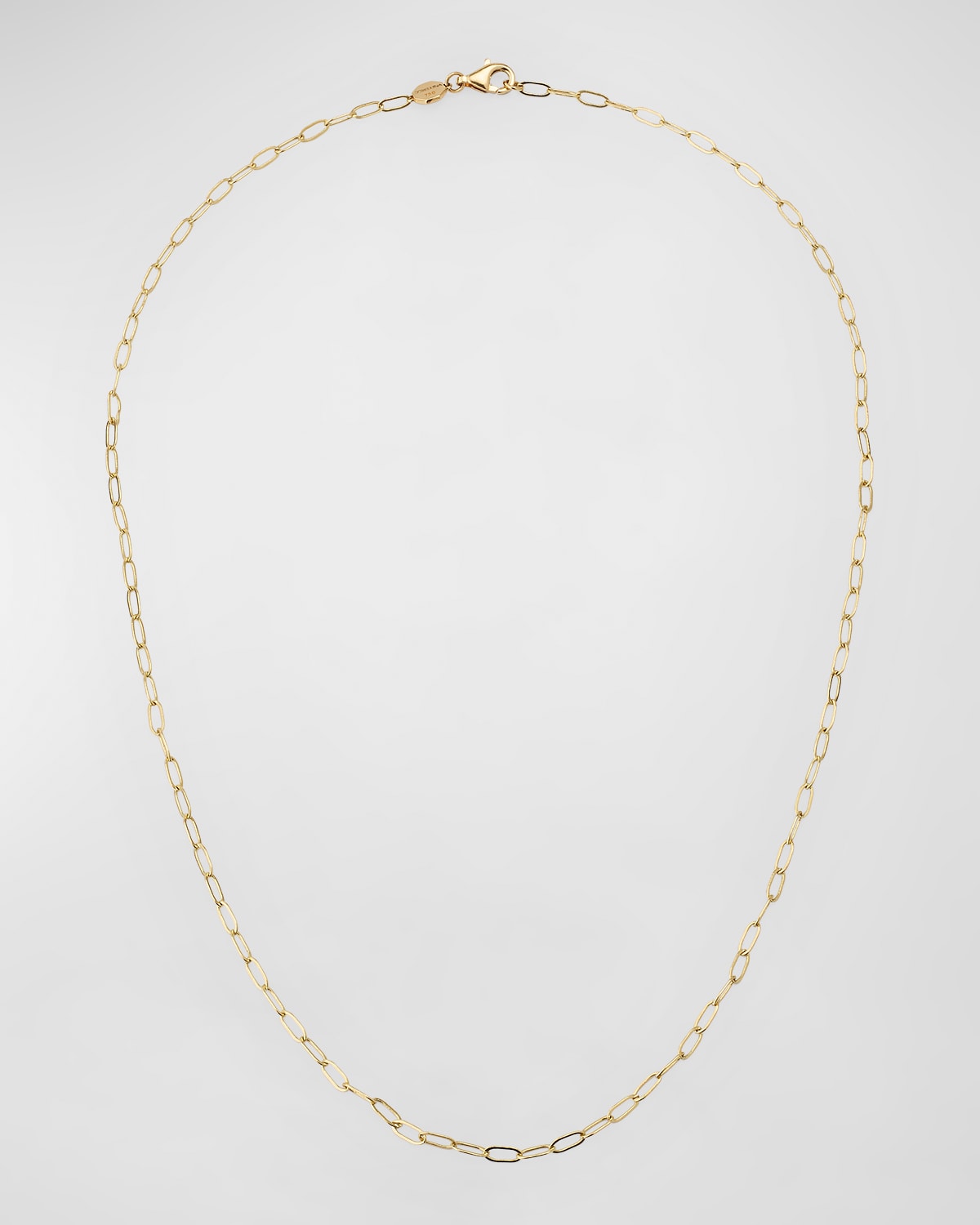 18K Yellow Gold 2.4mm Elongated Cable Chain, 18"L