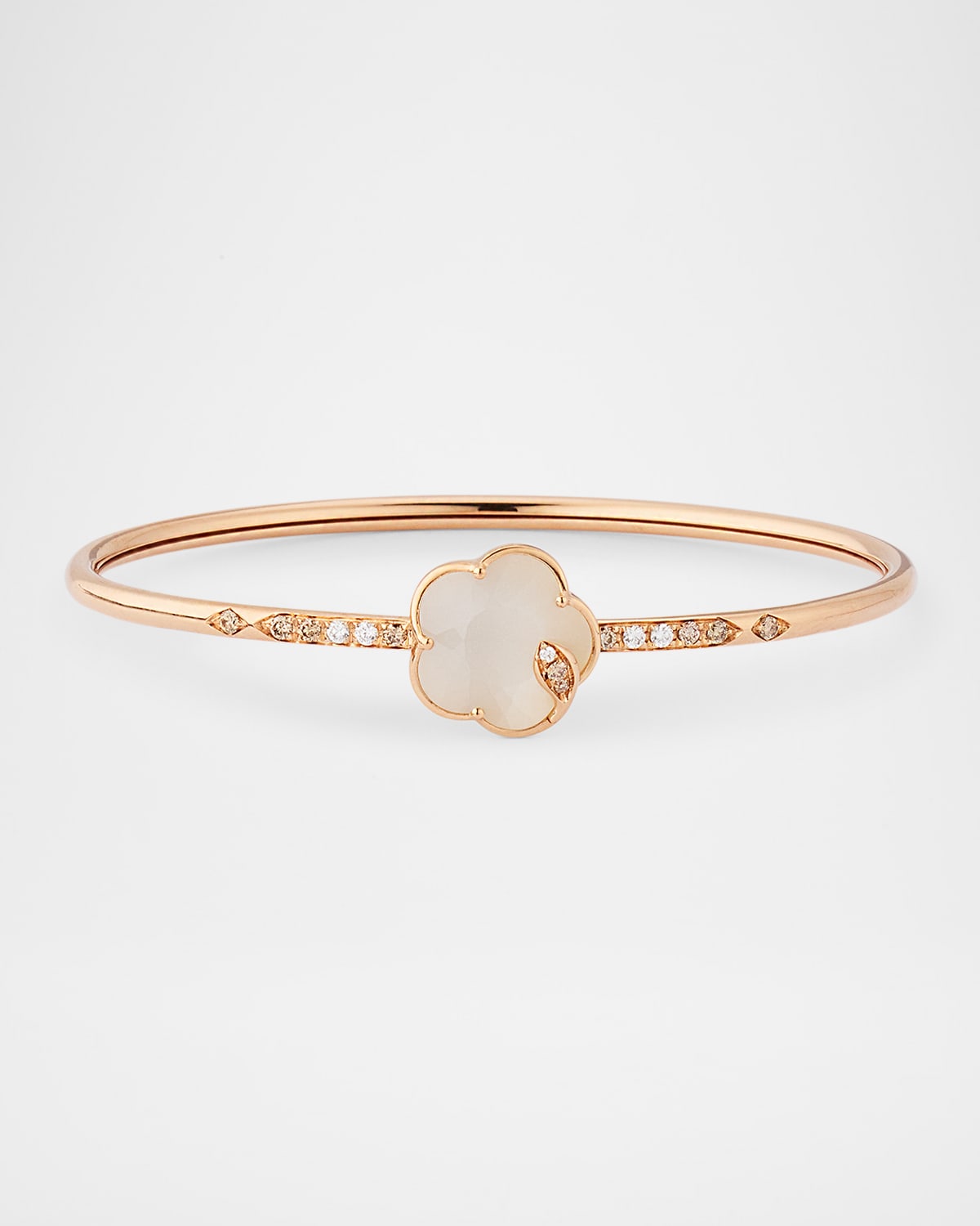 Ton Joli 18K Rose Gold Diamond Bracelet with Moonstone and Mother-of-Pearl