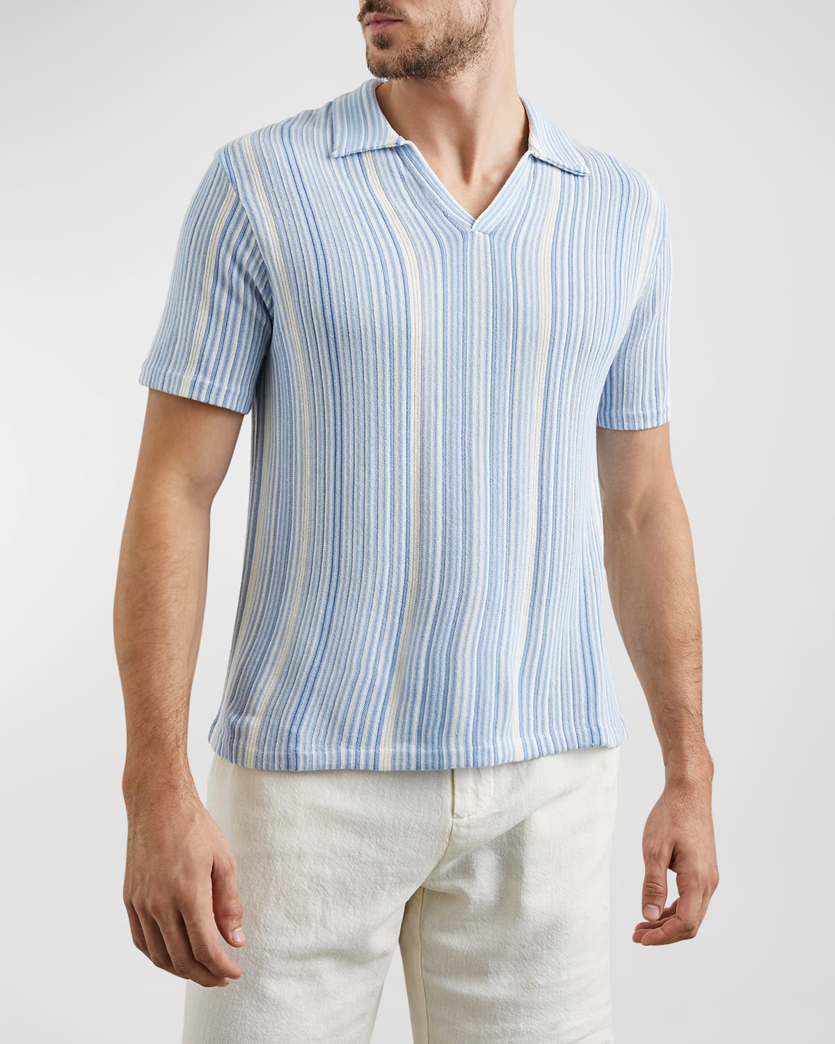 Shop Rails Men's Etanne Polo Shirt In Meridian Ecru Stripe