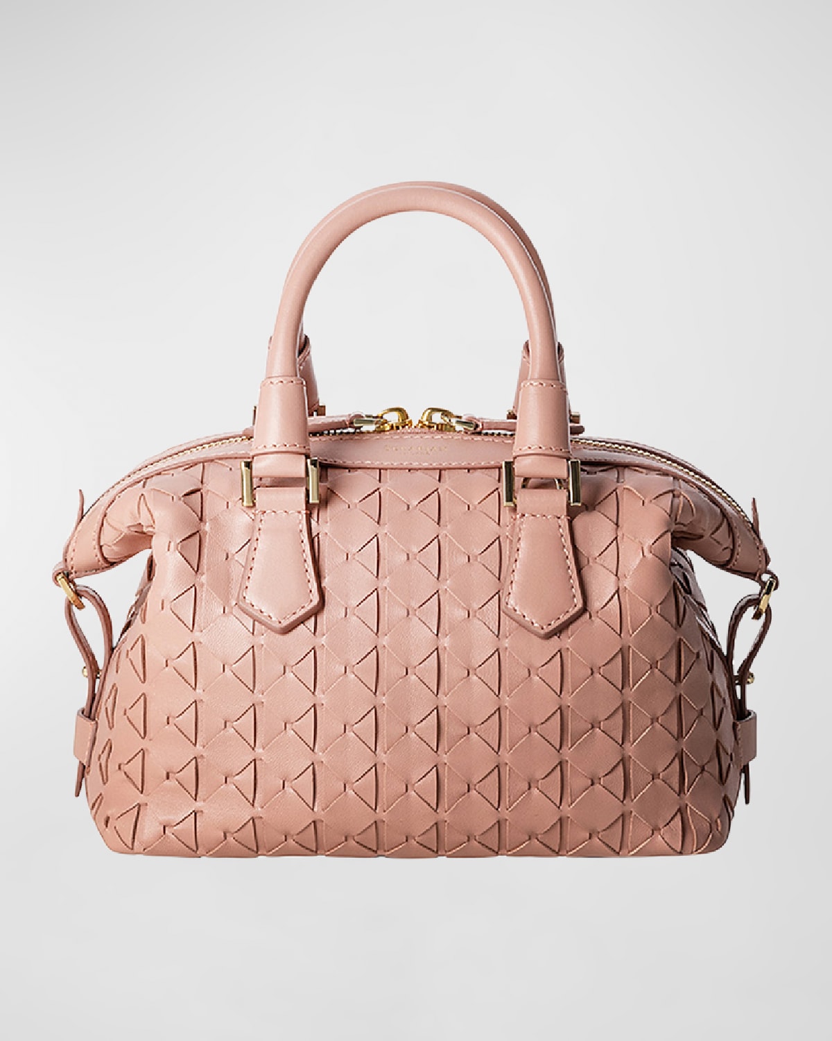 Ani Mini Mosaic Leather Top-Handle Bag