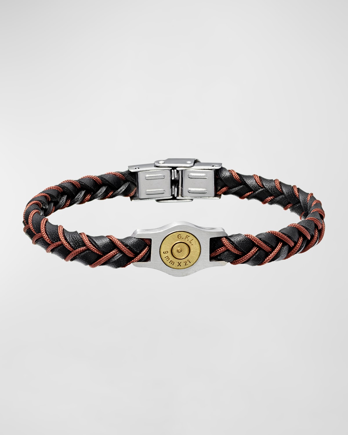 Men's Cartridge 2 Leather and Nylon Bracelet