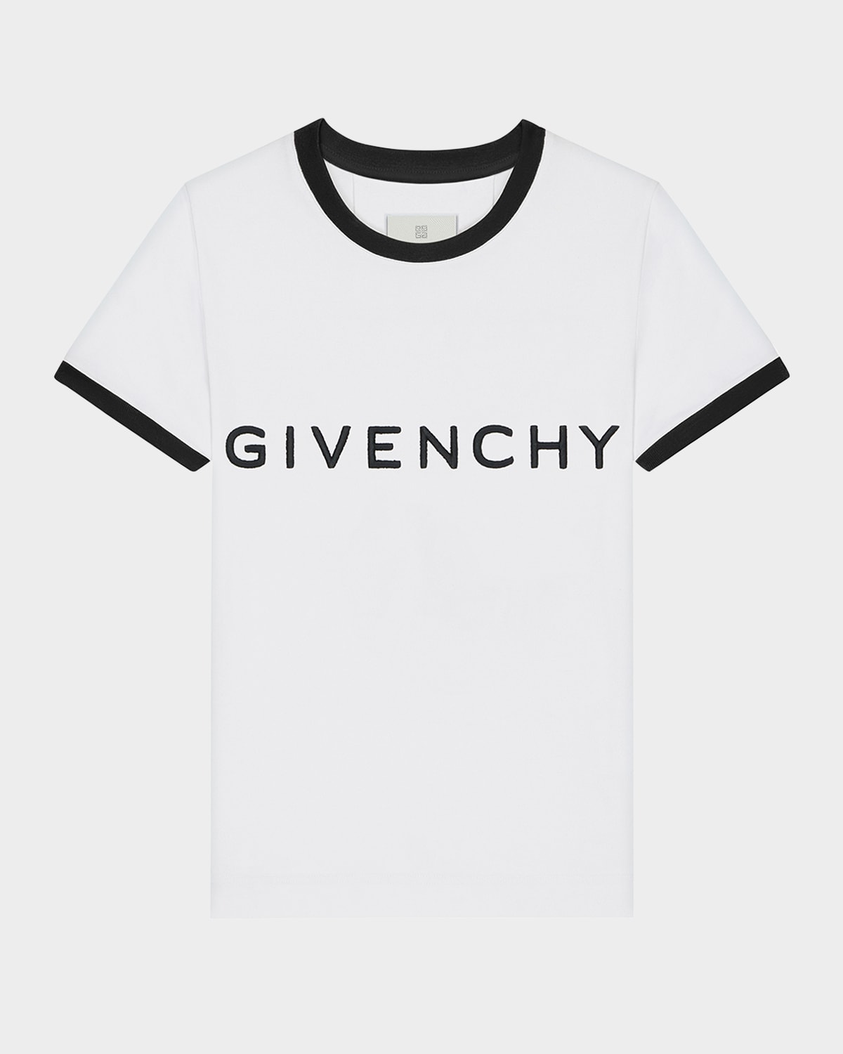 Givenchy Women Logo Print T-shirt In Whiteblack