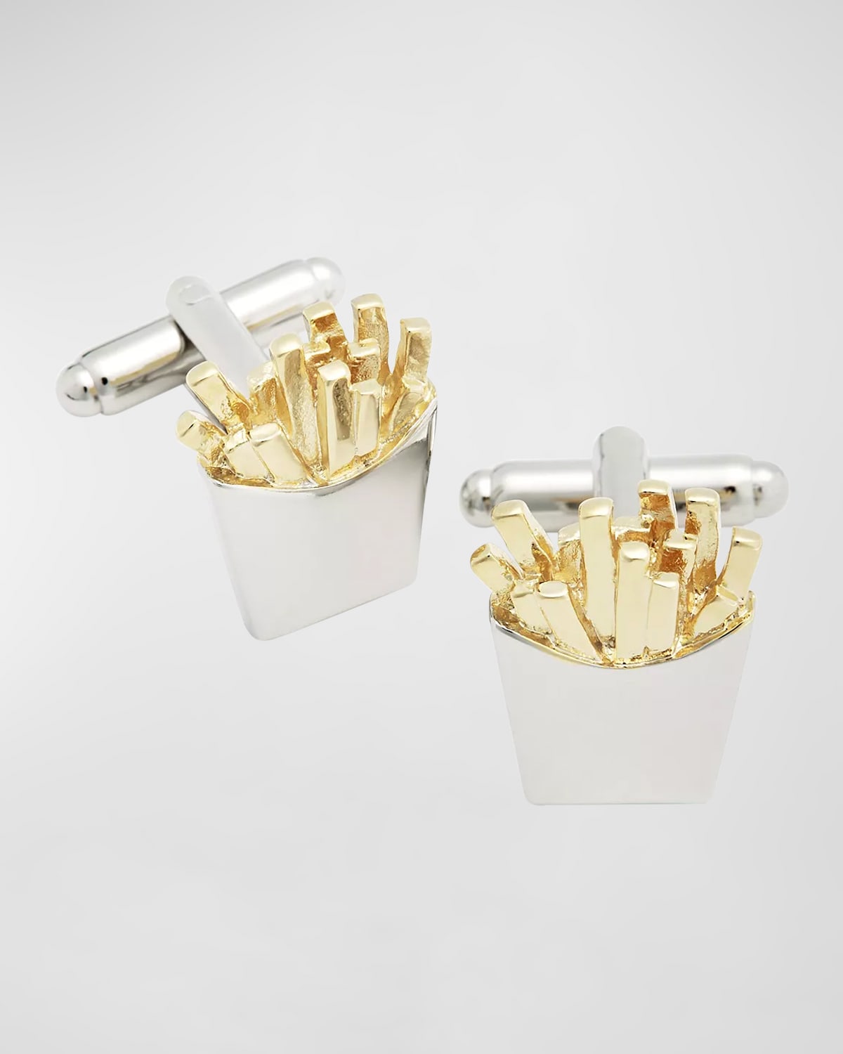 Men's Two-Tone French Fries Cufflinks