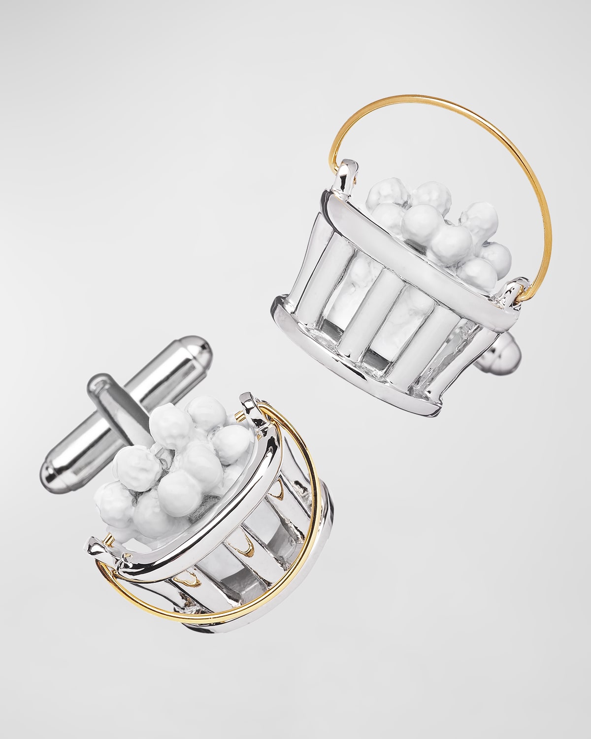 Men's Bucket of Golfballs Cufflinks