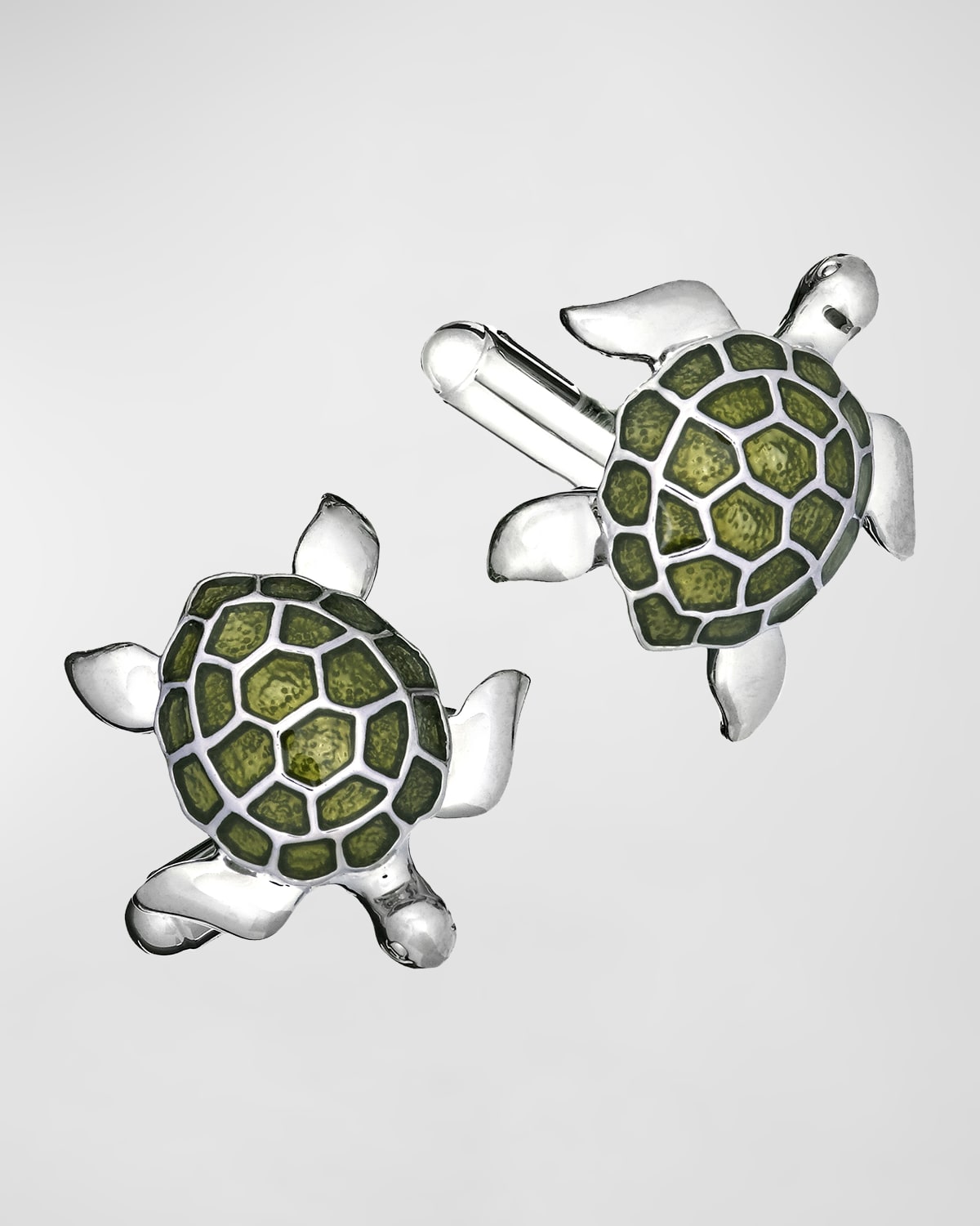 Men's Green Sea Turtle Cufflinks
