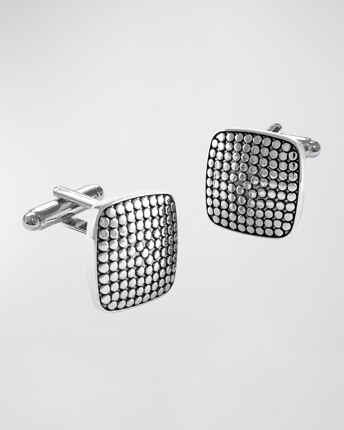 Men's Dotted Soft Square Cufflinks
