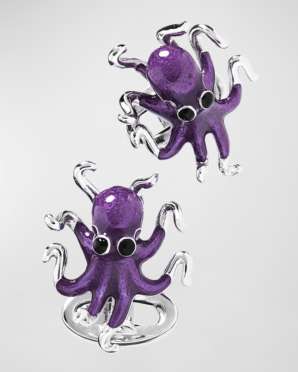 Men's Octopus Sterling Silver Cufflinks
