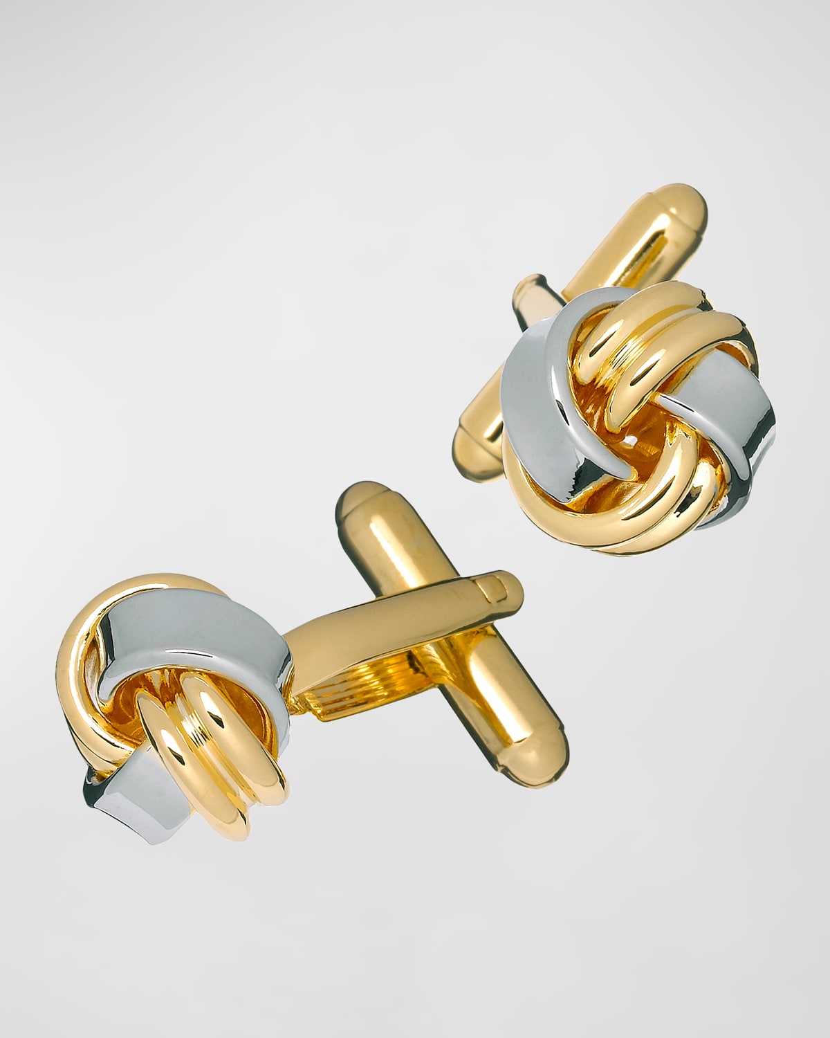 Men's Two-Tone Knot Cufflinks